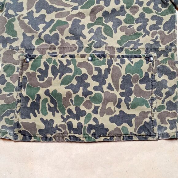 Vintage Ben Lee Calls Made in USA Camo Hunting Field Coat Jacket - Size Small - Picture 6 of 11